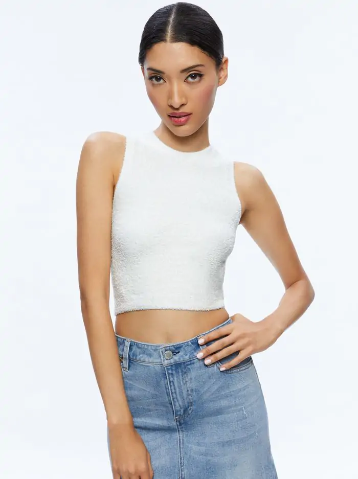 AMITY SLEEVELESS CROPPED TANK